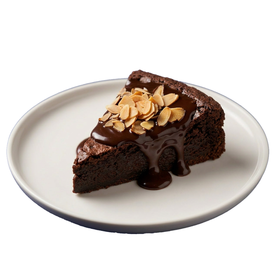 Brownie csokoládé öntettel